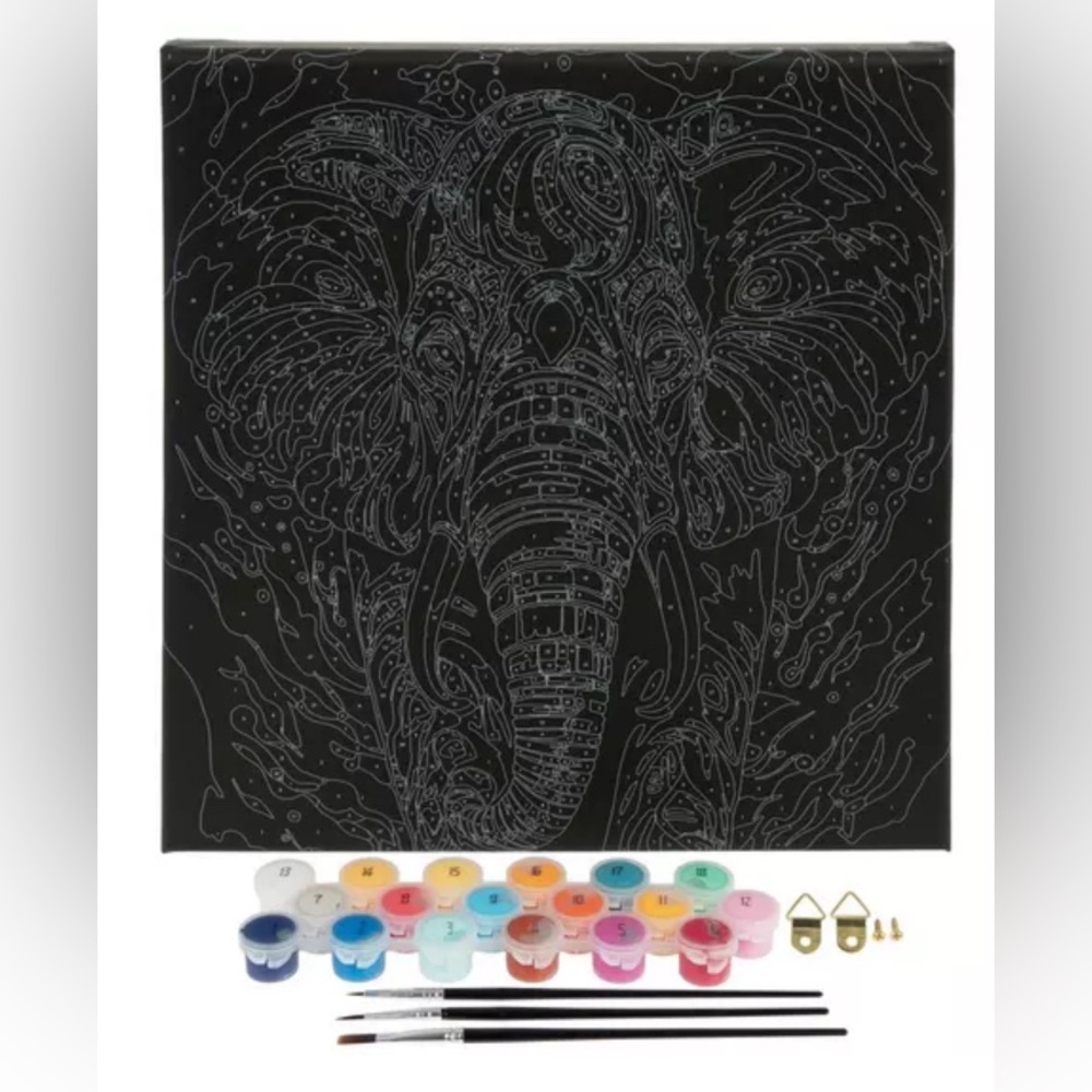 Elephant Paint By Numbers Kit